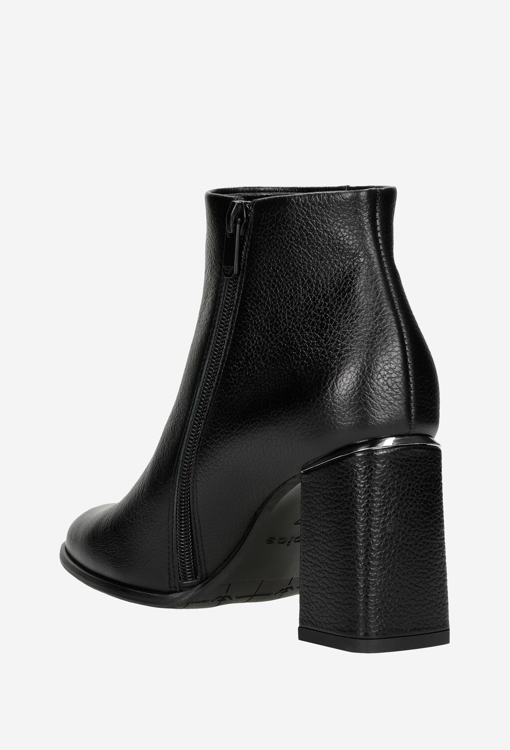 Kožené členkové čižmy na opätku nielen na každý deň 55044-51 Widok 4