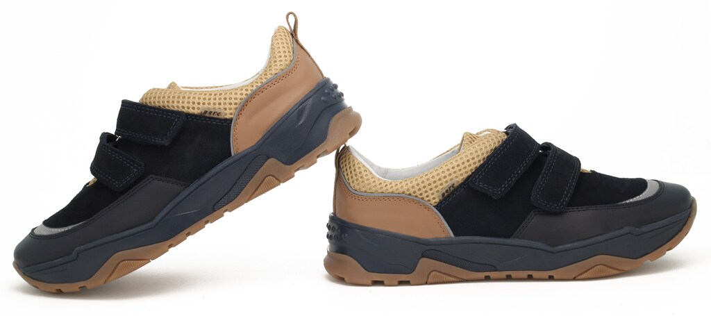 Półbuty BARTEK 8172-S0AS, dla chłopców, czarno-brązowy Widok 6