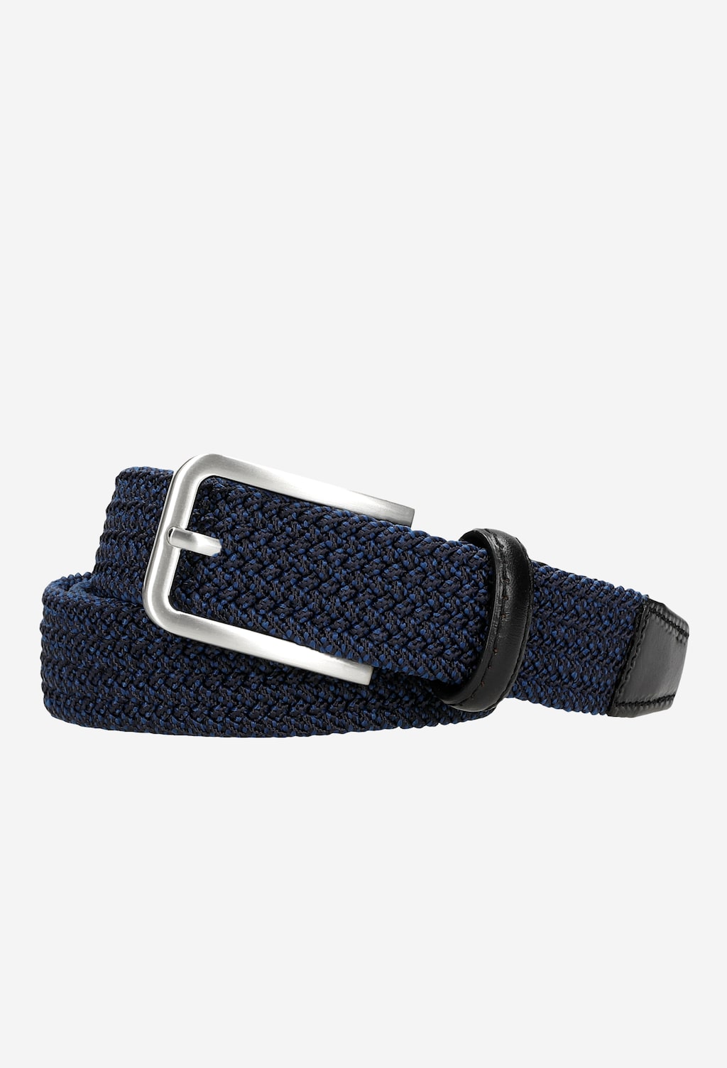 Granatowy materiałowy pasek męski 93034-86 Widok 1