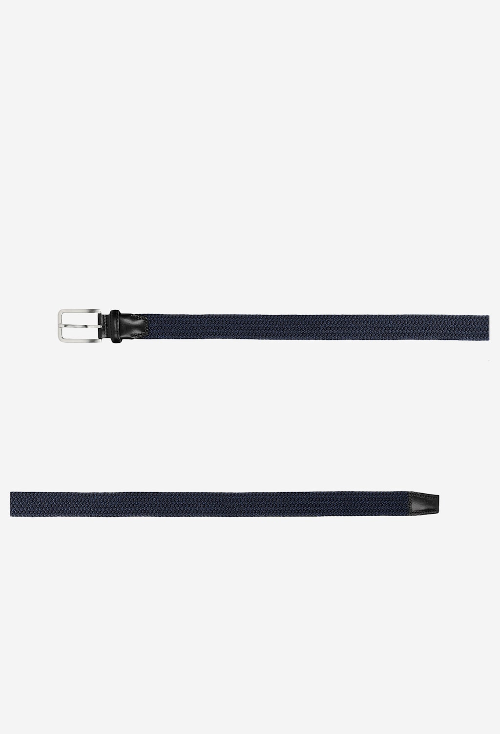 Granatowy materiałowy pasek męski 93034-86 Widok 3