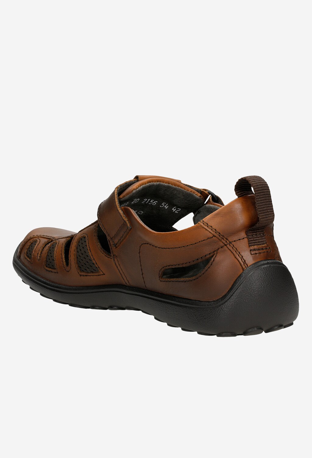 Letní pánské polobotky z kvalitní hnědé kůže  2156-54 Widok 3