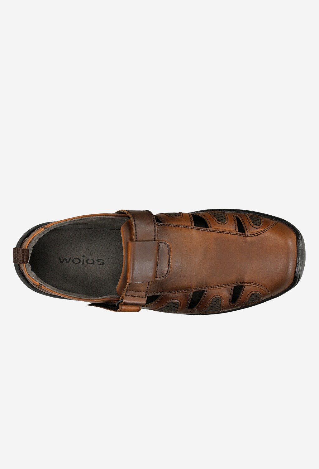 Letní pánské polobotky z kvalitní hnědé kůže  2156-54 Widok 4