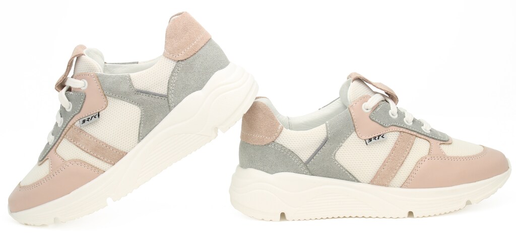 Półbuty Wojas x Bartek 8300275, dla dziewcząt, różowo-szary Widok 6