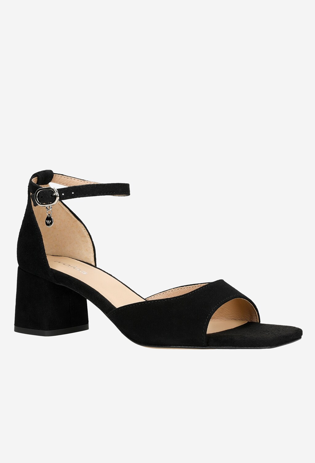 Čierne dámske sandále na nízkom opätku na letné dni 76072-61 Widok 3
