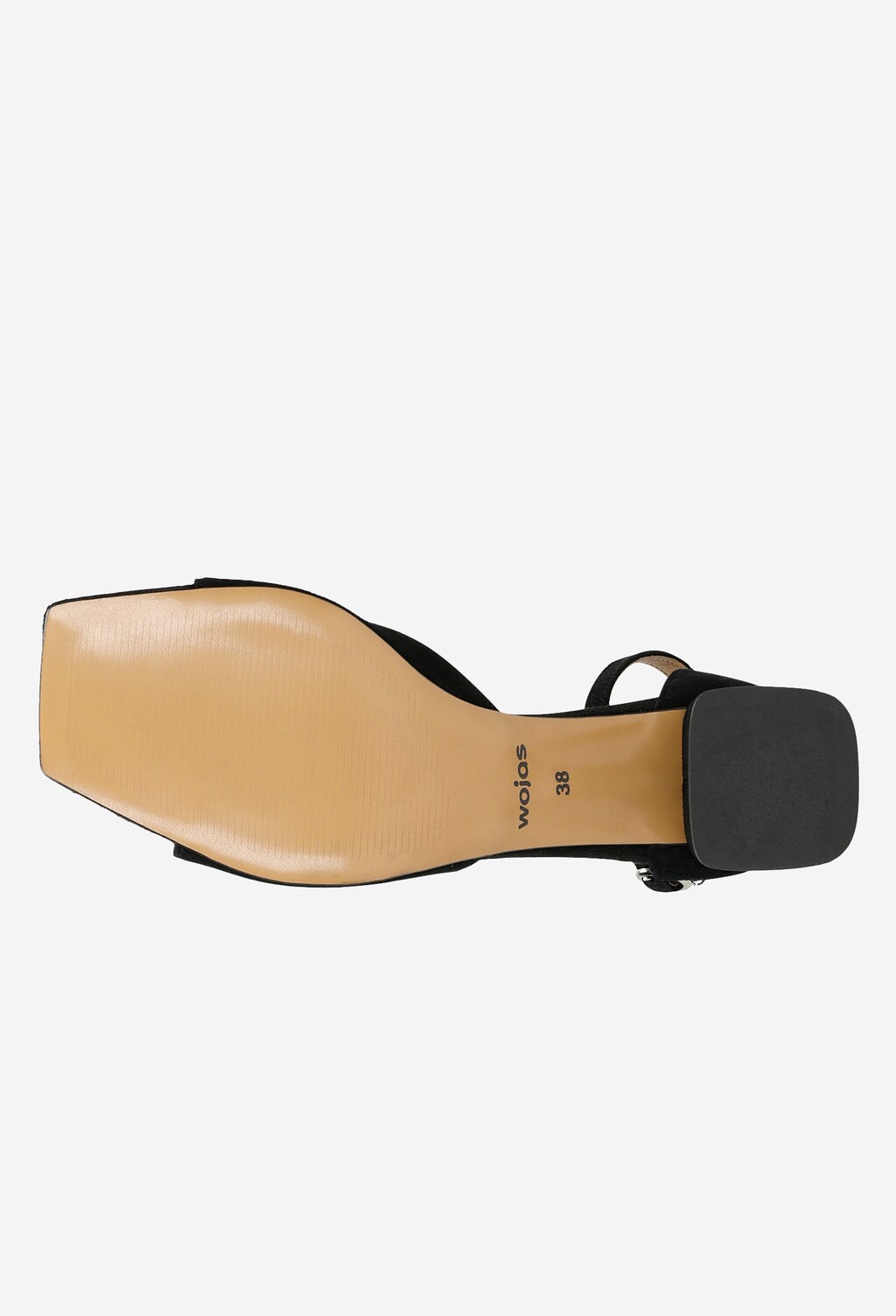 Čierne dámske sandále na nízkom opätku na letné dni 76072-61 Widok 6