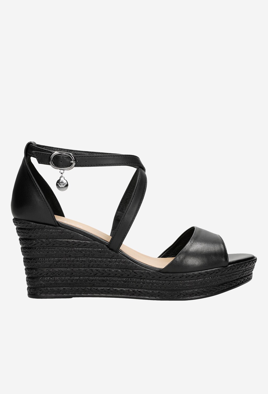 Čierne letné sandále dámske pre pocit zmyselnosti 76085-51 Widok 2