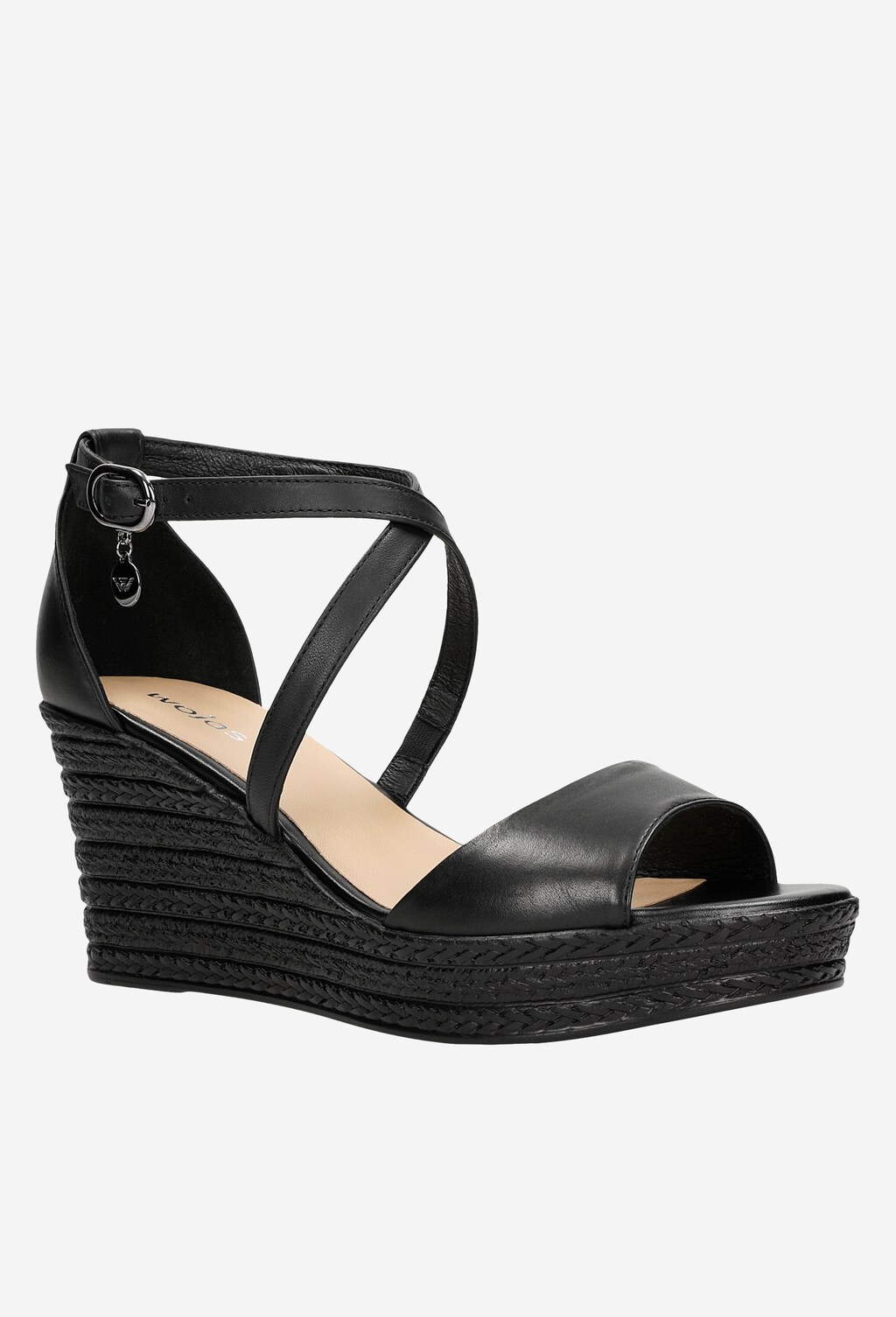 Čierne letné sandále dámske pre pocit zmyselnosti 76085-51 Widok 3