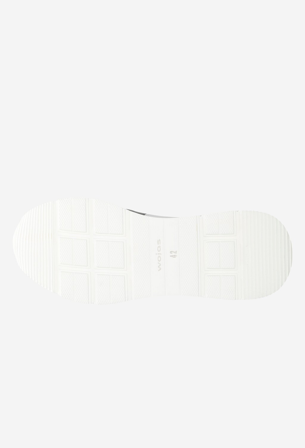 Białe sneakersy męskie z czerwonymi i szarymi wstawkami 10079-79 Widok 6