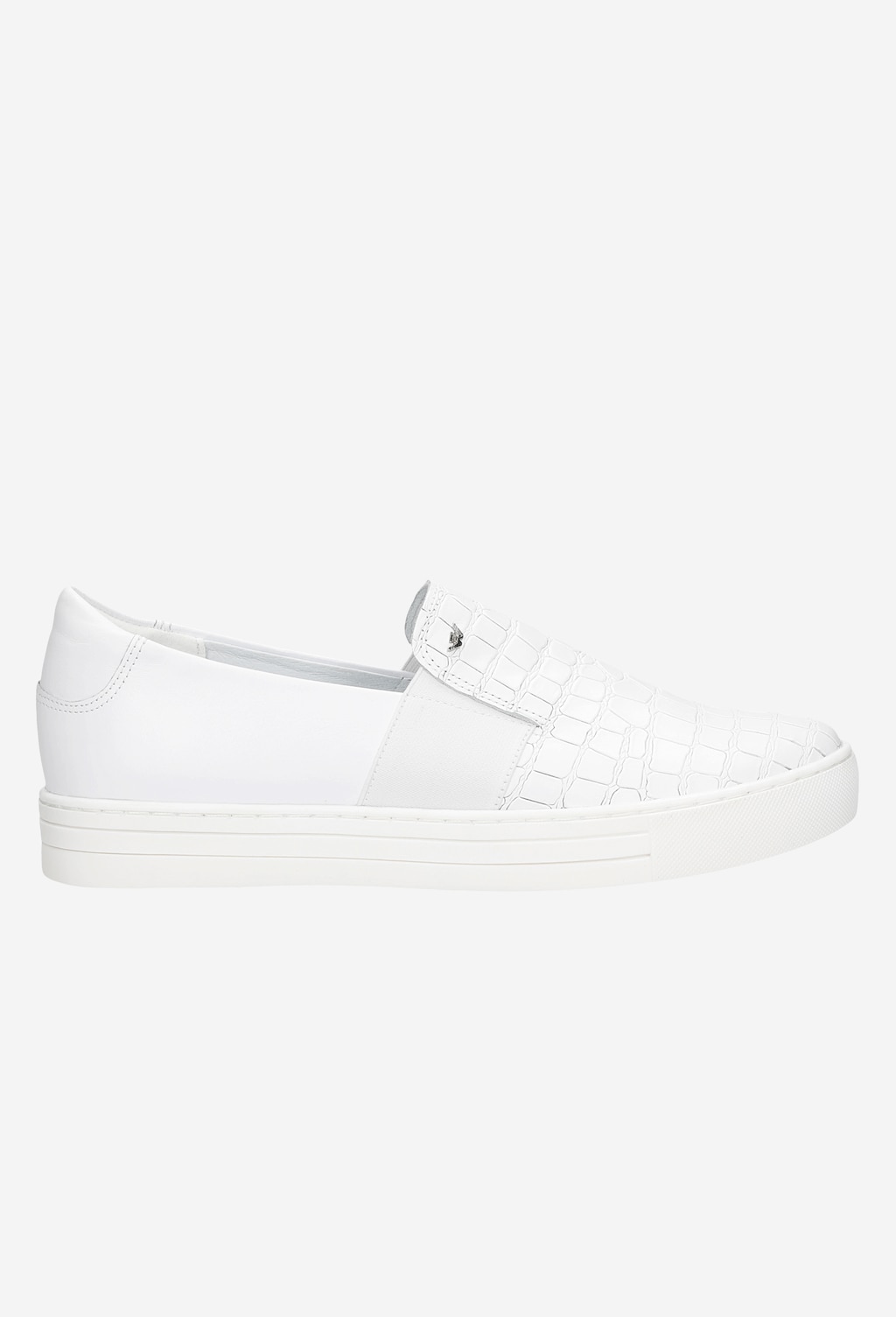 Kožené poltopánky dámske v neutrálnej bielej farbe 46036-59 Widok 2