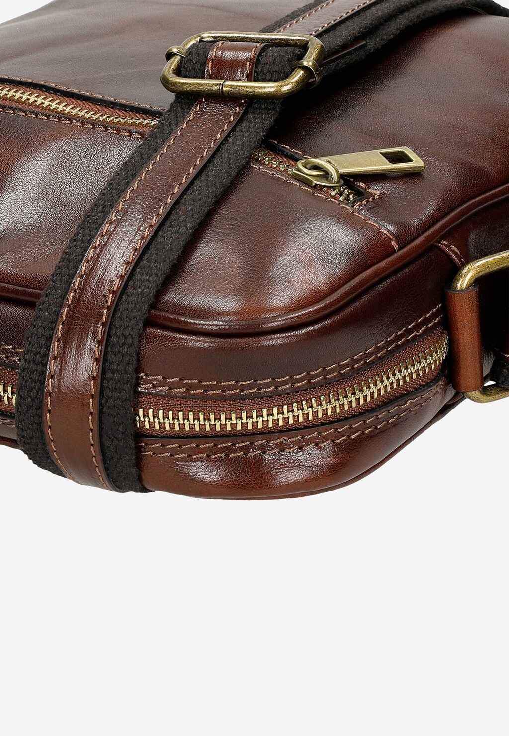 Torba męska na ramię brązowa 80139-52 Widok 7