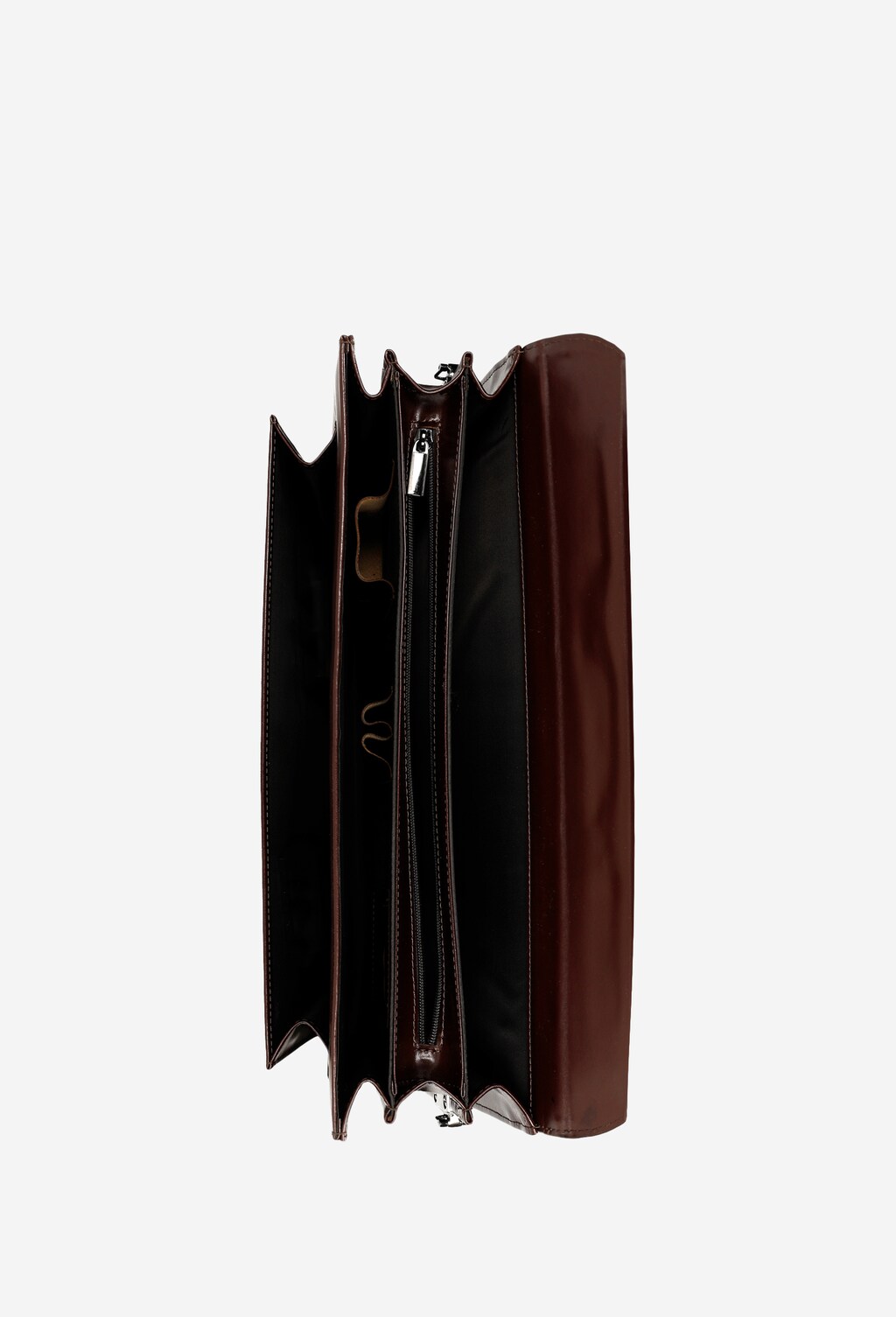 Klasická pánská aktovka se na klíč v tmavě hnědé barvě  90006-52 Widok 6