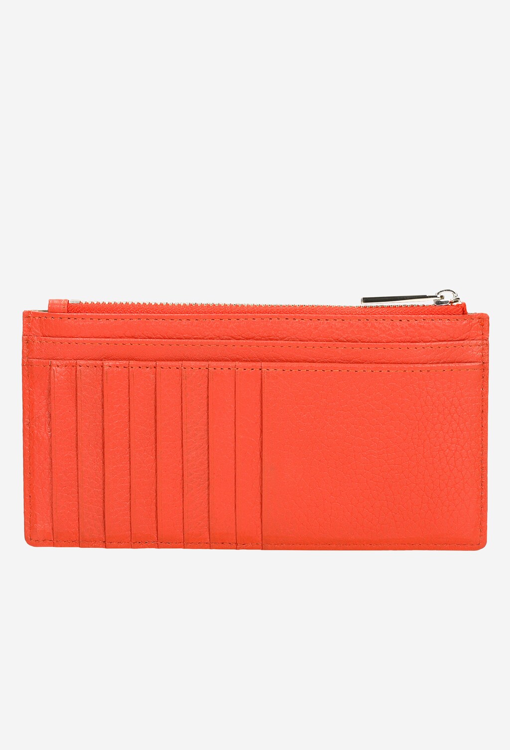Skórzany portfel damski w kolorze koralowym 91023-55 Widok 3