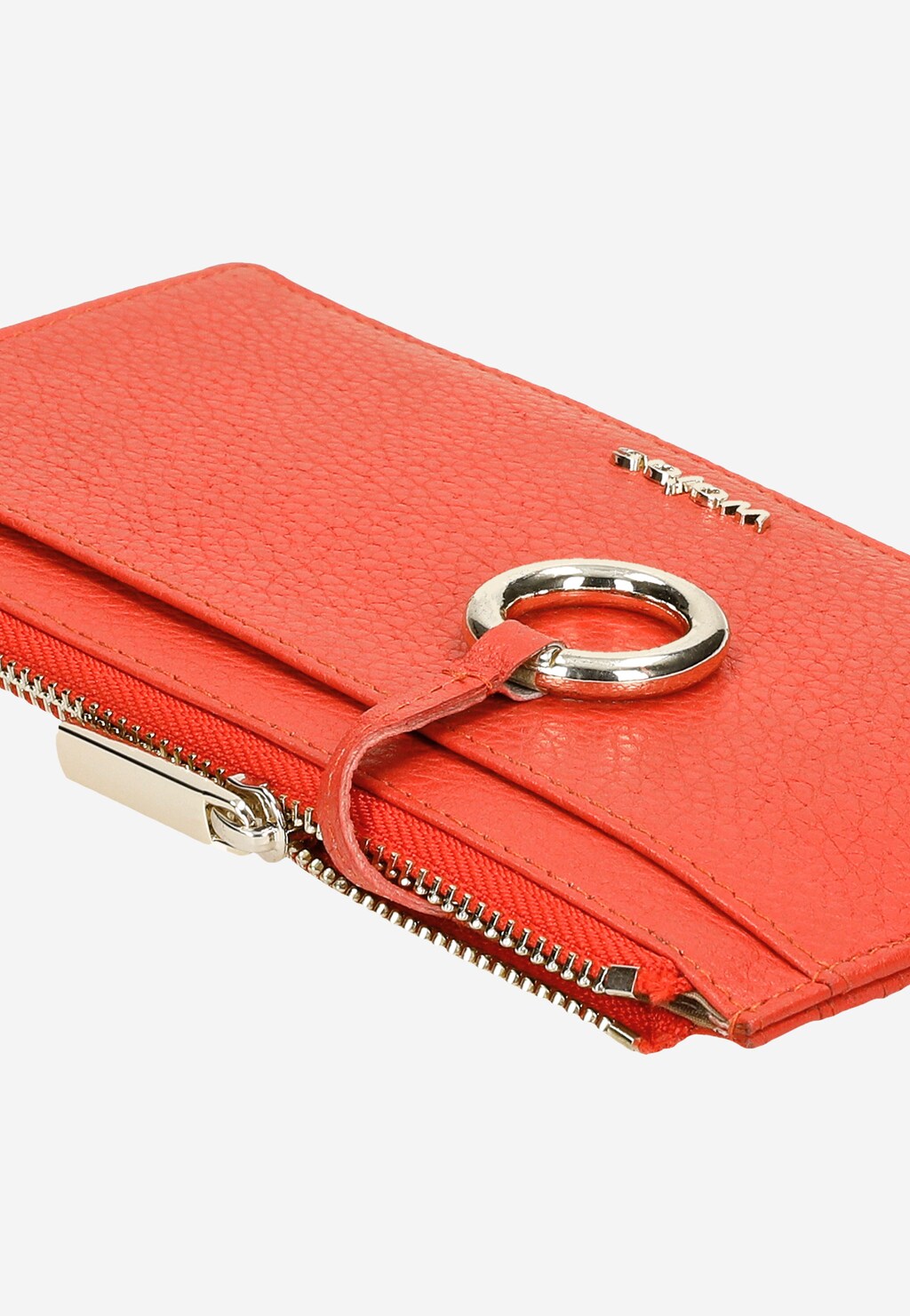 Skórzany portfel damski w kolorze koralowym 91023-55 Widok 5