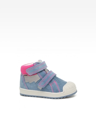 Sneakers BARTEK 11948033, dla dziewcząt, niebiesko-różowy