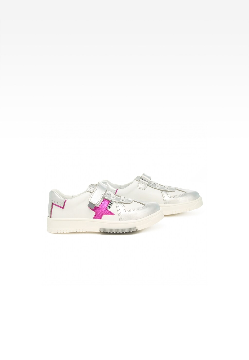 Półbuty BARTEK 18326004, dla dziewcząt, biało-srebrny Widok 7