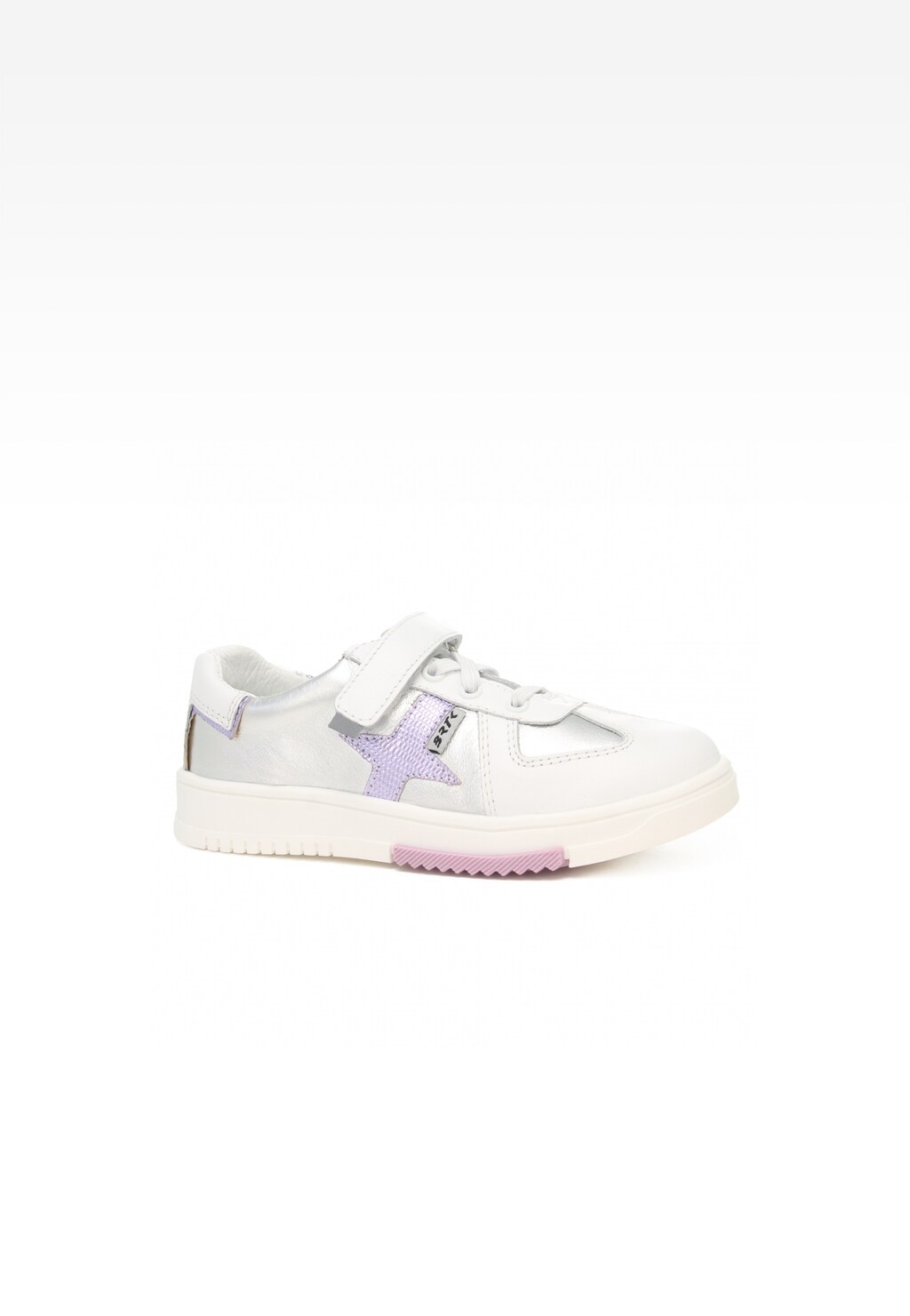 Półbuty BARTEK 18326009, dla dziewcząt, srebrno-biały Widok 1