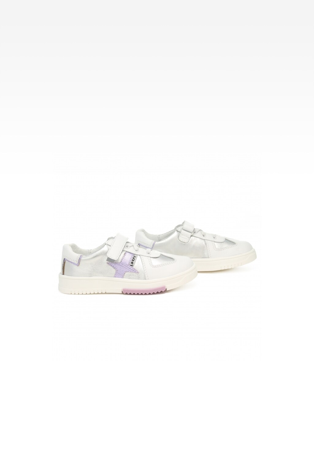 Półbuty BARTEK 18326009, dla dziewcząt, srebrno-biały Widok 7