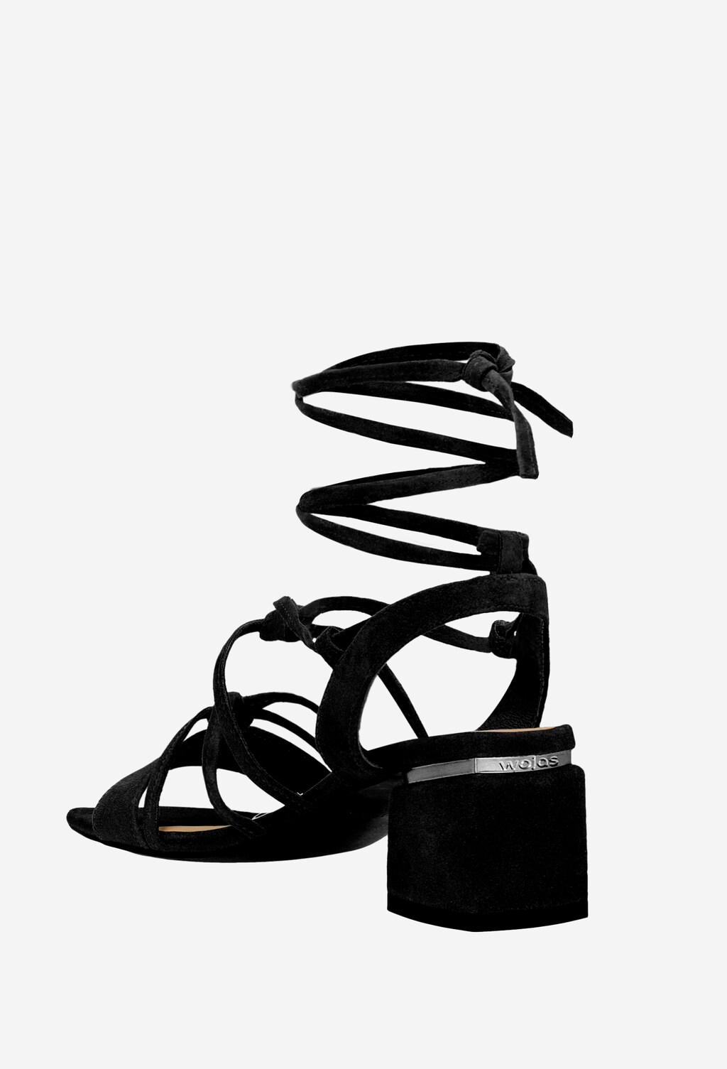 Čierne dámske sandále na leto, ktorými si omotáte každého 76077-61 Widok 4