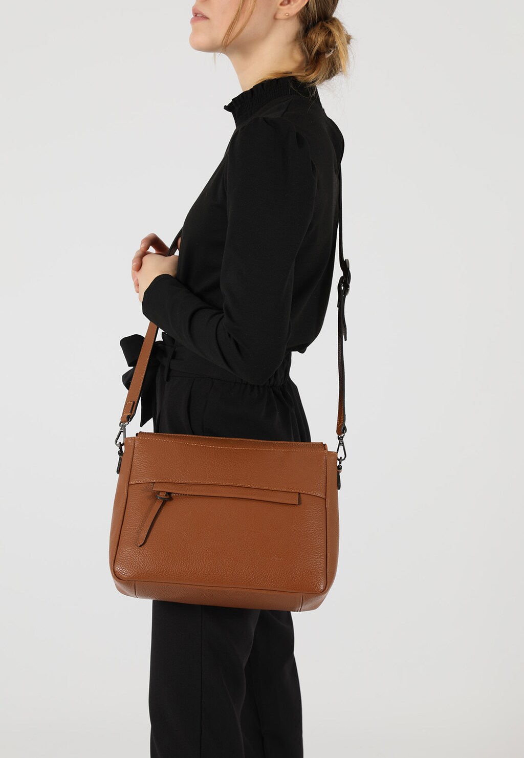 Jasnobrązowa torebka damska crossbody 80108-53 Widok 1