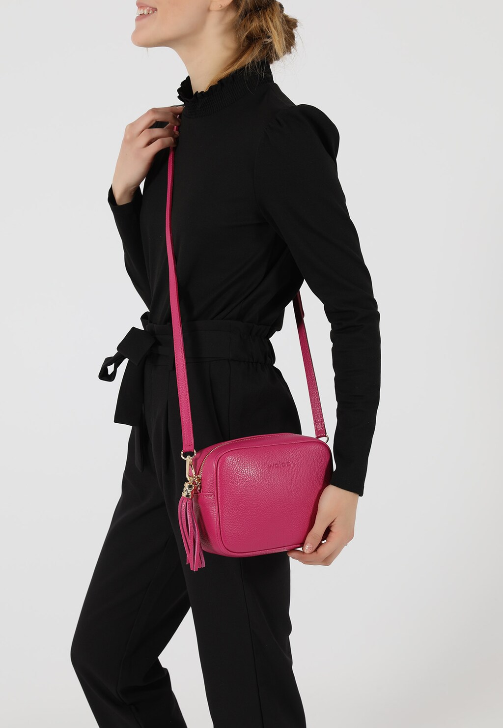 Nieduża fuksjowa torebka damska z kolekcji limitowanej 80102-55 Widok 1