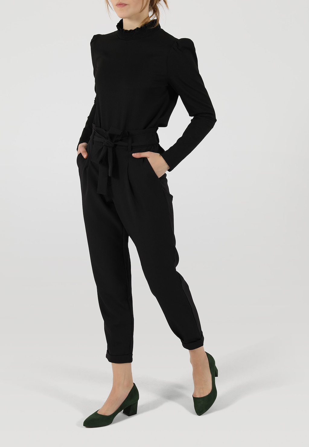 Dámske lodičky v originálnej zelenej farbe 9296-68 Widok 1