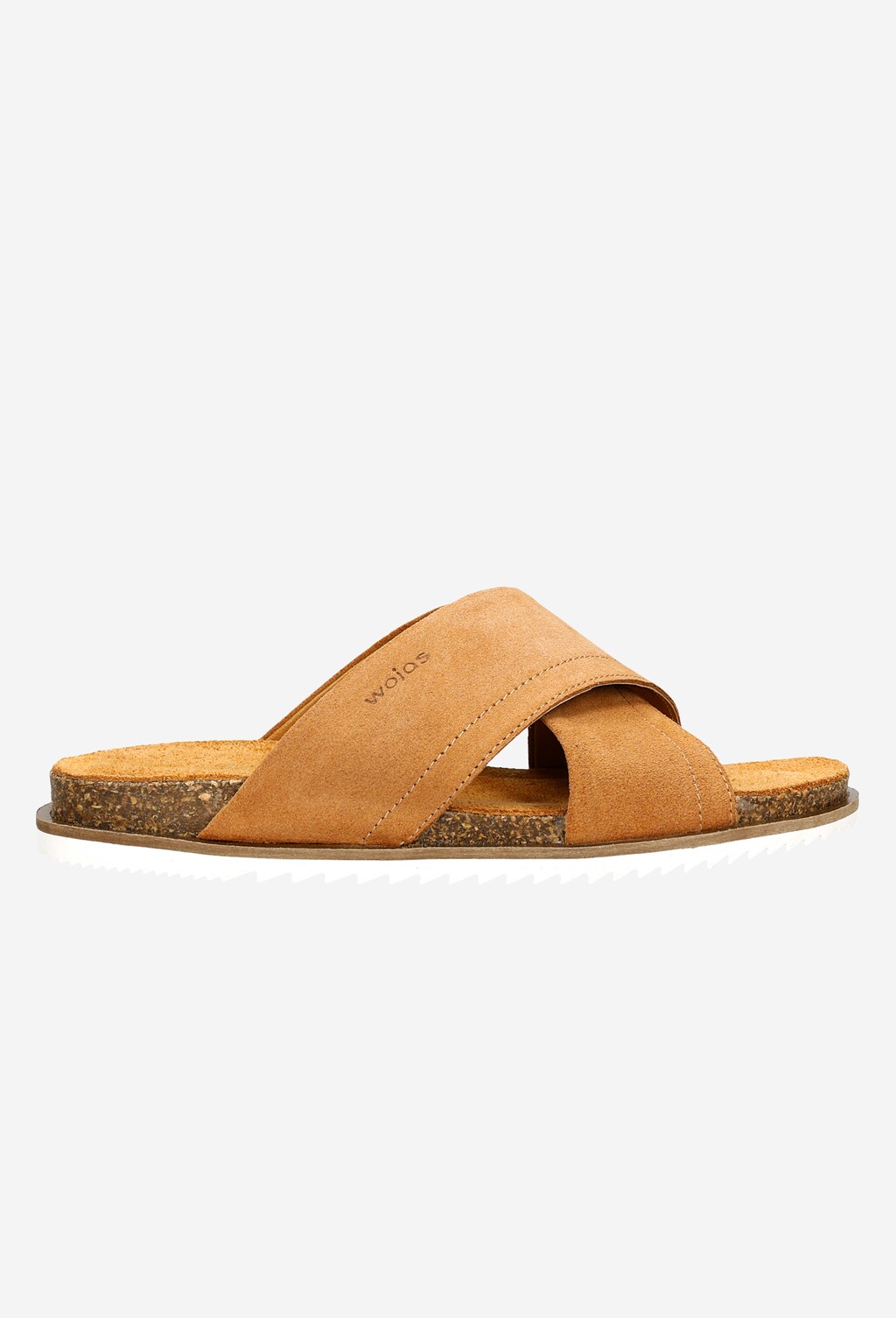 Brązowe klapki damskie na korku 74038-63 Widok 2