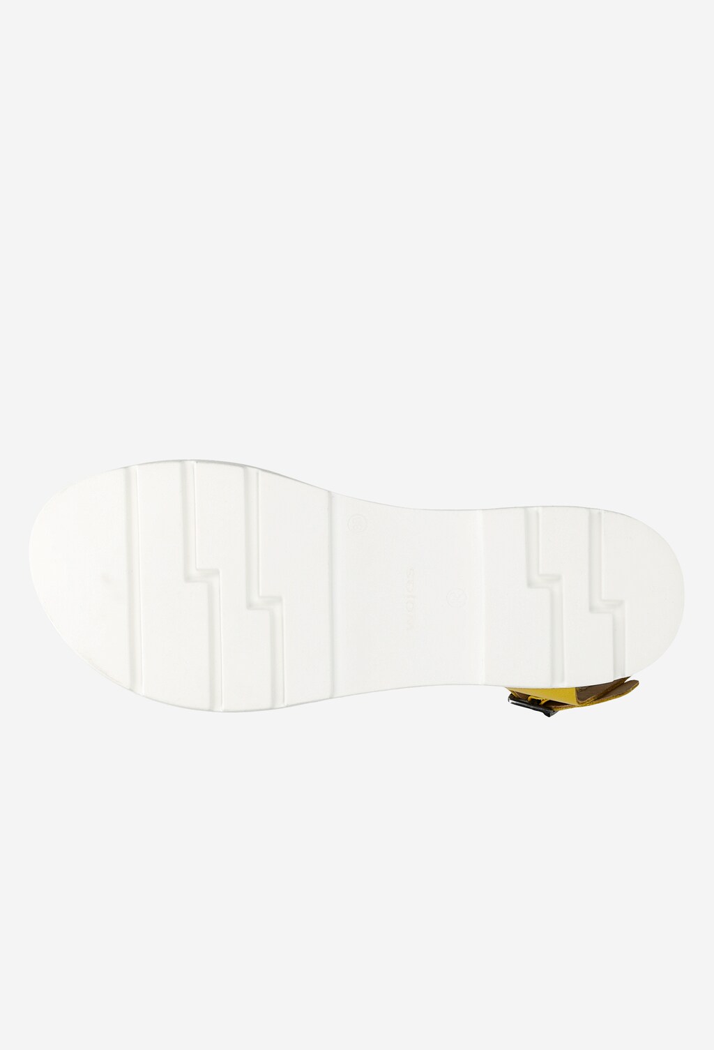 Żółte sandały damskie na białej podeszwie 76019-88 Widok 6