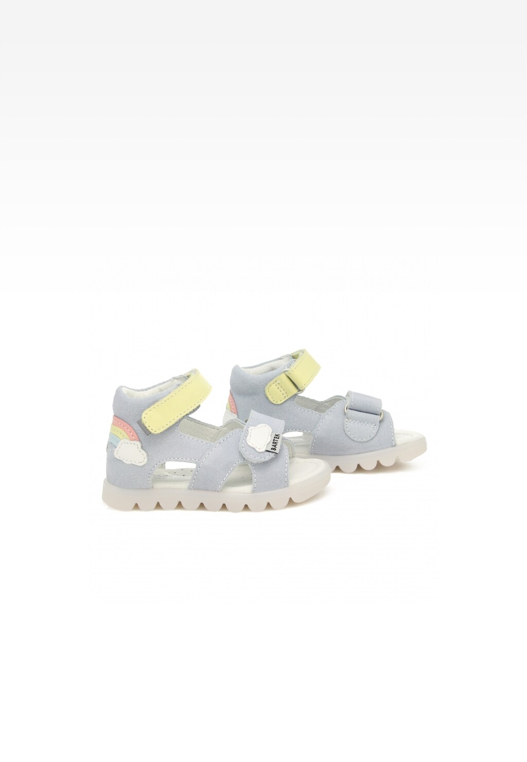 Sandały BARTEK 114590-03, dla dziewcząt, niebiesko-żółty Widok 7
