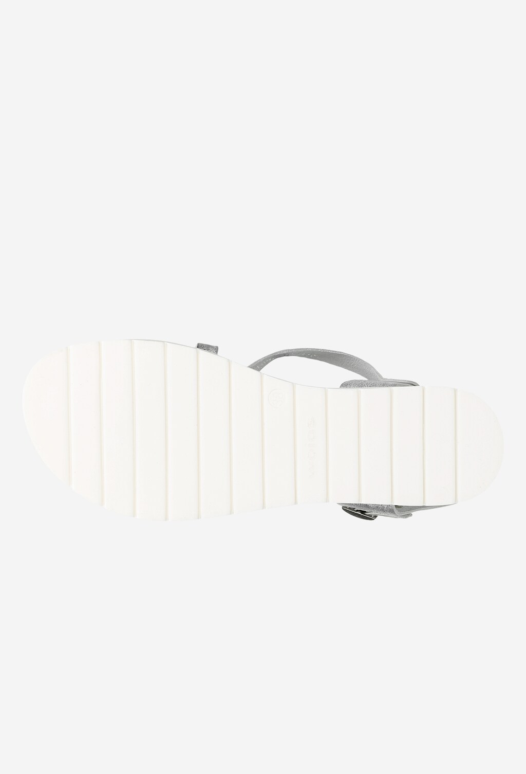 Srebrne sandały damskie na białej podeszwie 76014-59 Widok 6