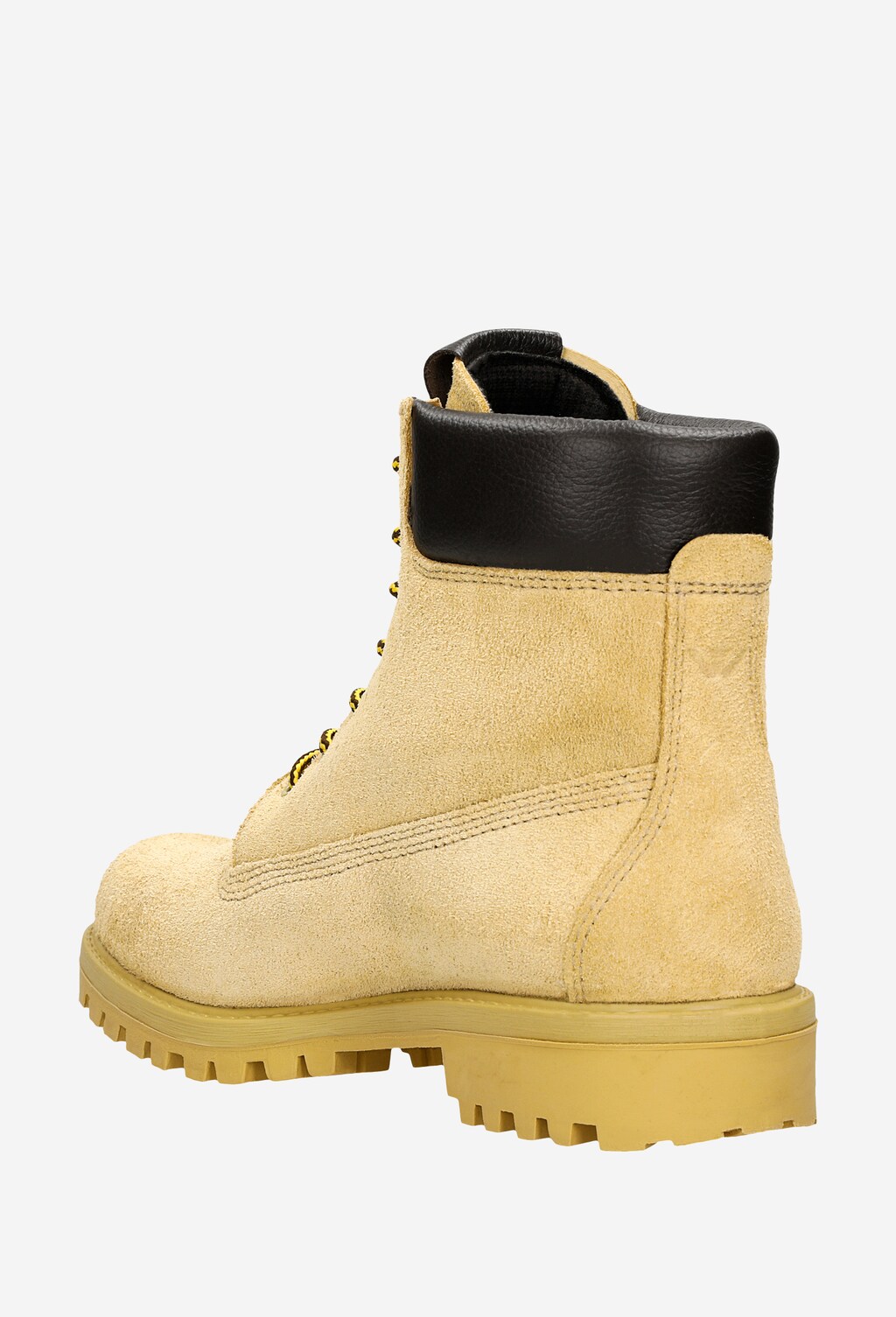 Żółte trzewiki męskie z brązową wstawką 5251-78 Widok 4
