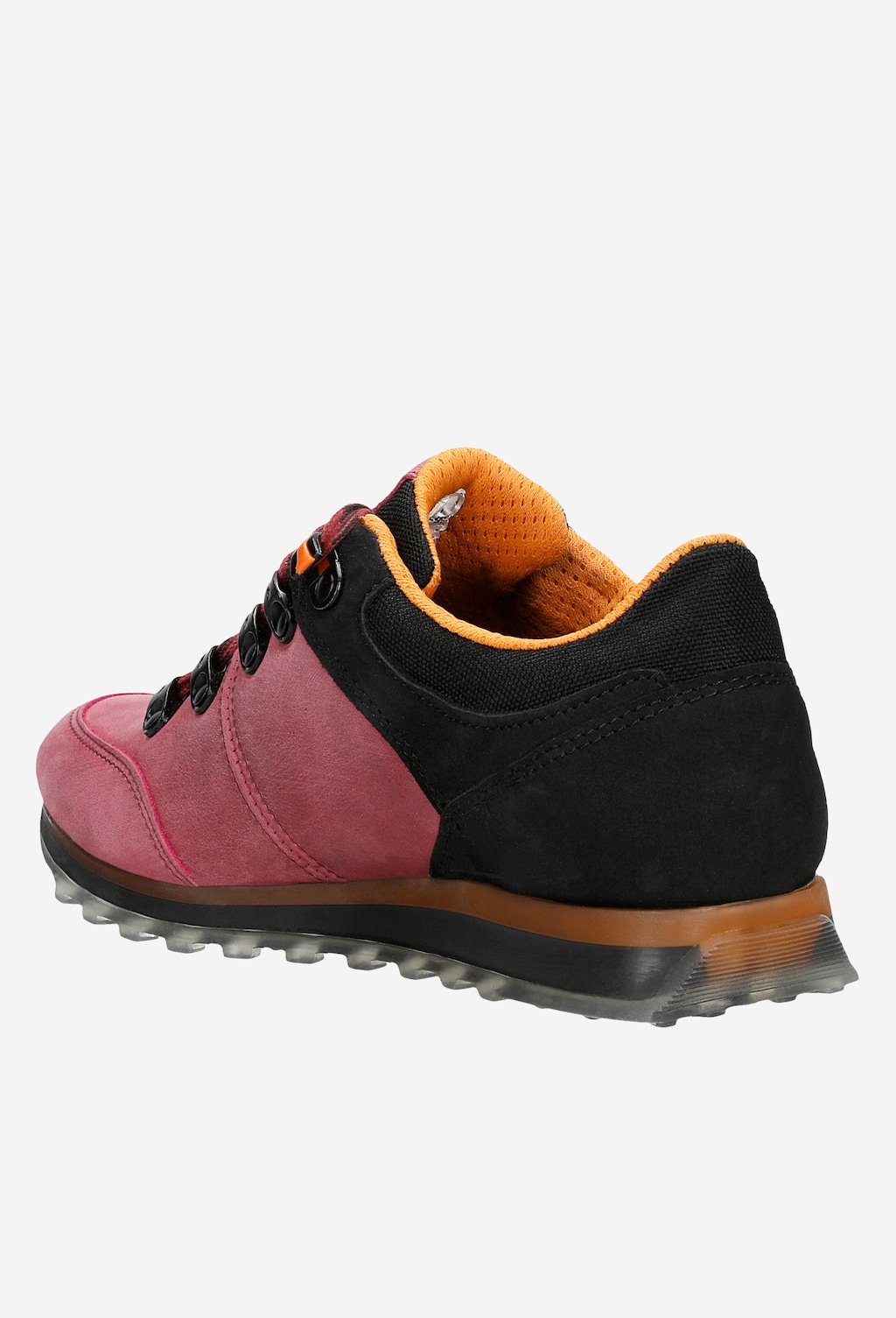 Różowe trekkingi damskie z czarnymi wstawkami 46083-95 Widok 4