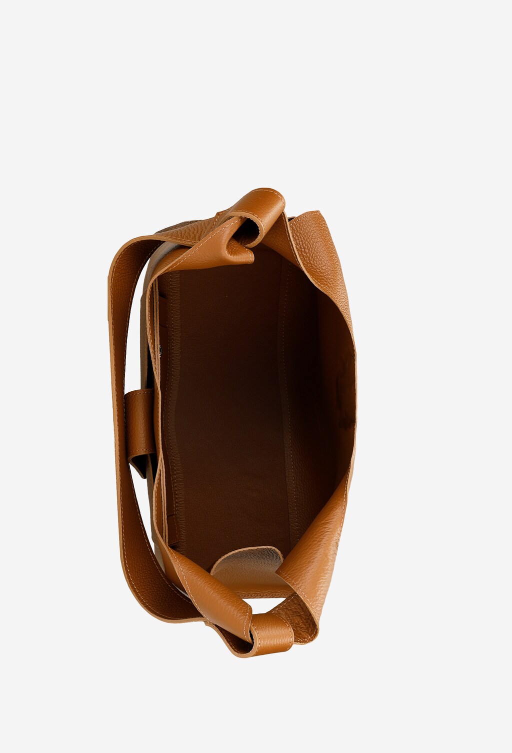 Duża brązowa torebka na co dzień 80125-54 Widok 5