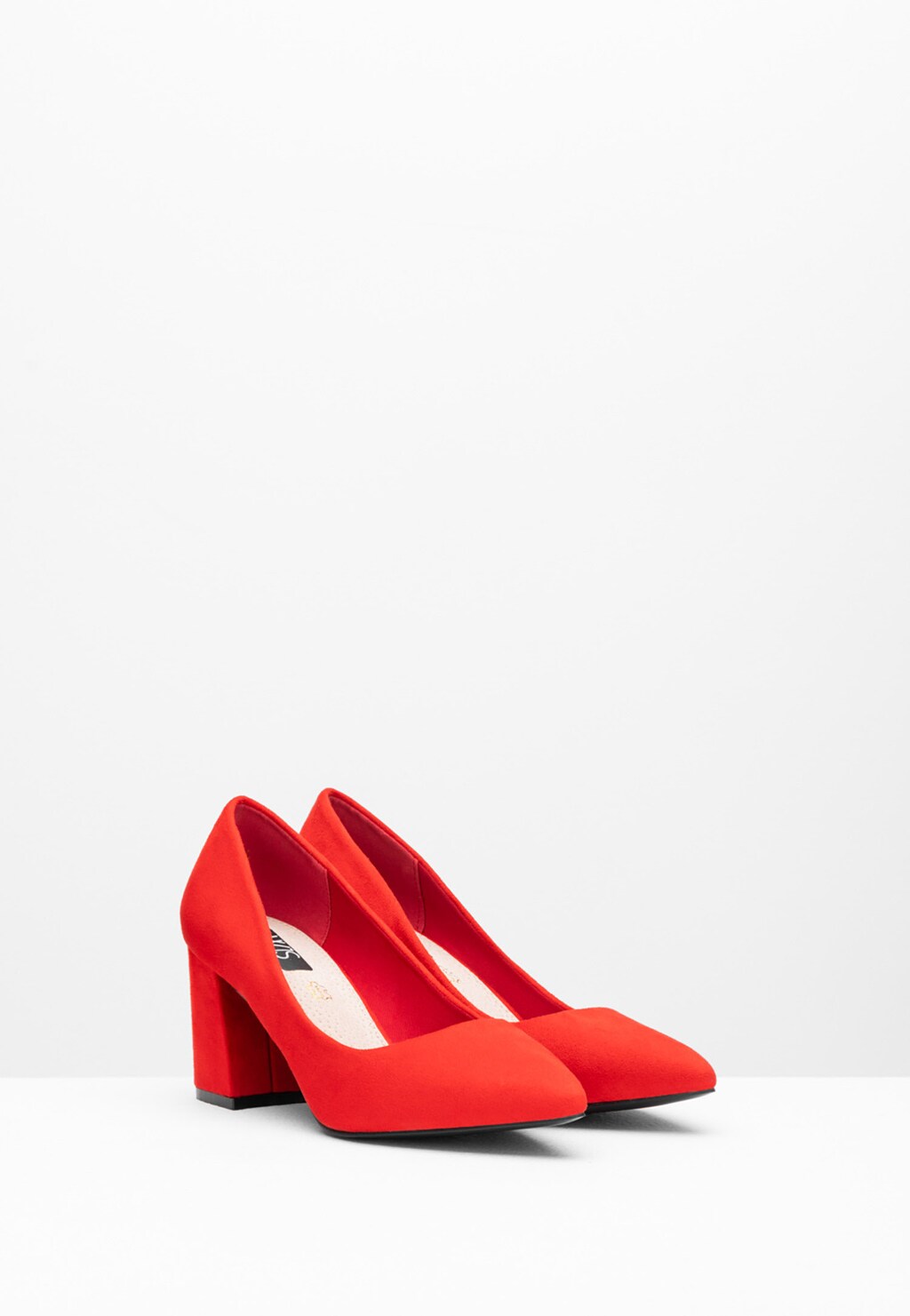 WJS czerwone czółenka damskie na obcasie WJS35005-65 Widok 3