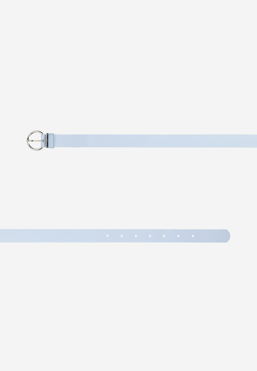WJS niebieski pasek damski ze srebrną klamrą WJS91015-56 Widok 3