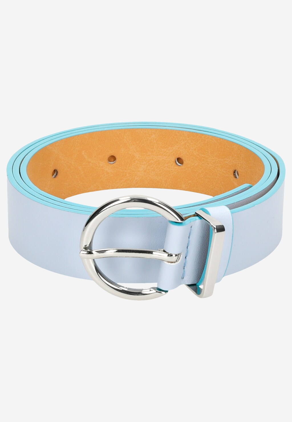 WJS niebieski pasek damski ze srebrną klamrą WJS91015-56 Widok 5