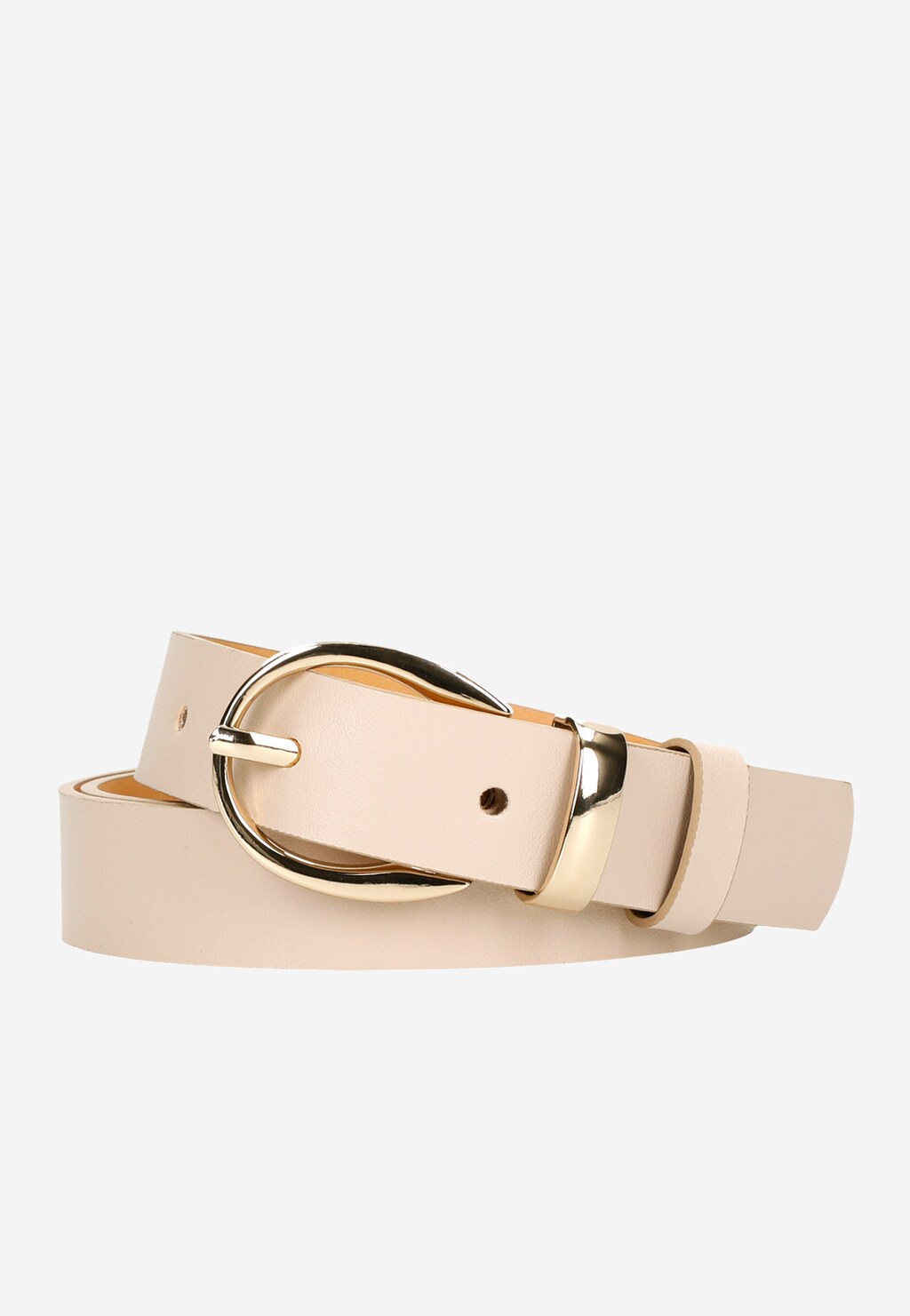 Elegantný béžový dámsky opasok k outfitom na každý deň WJS91014-54 Widok 1