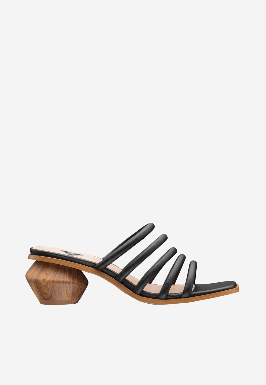 WJS klapki damskie z czarnymi delikatnymi paskami WJS71014-51 Widok 2