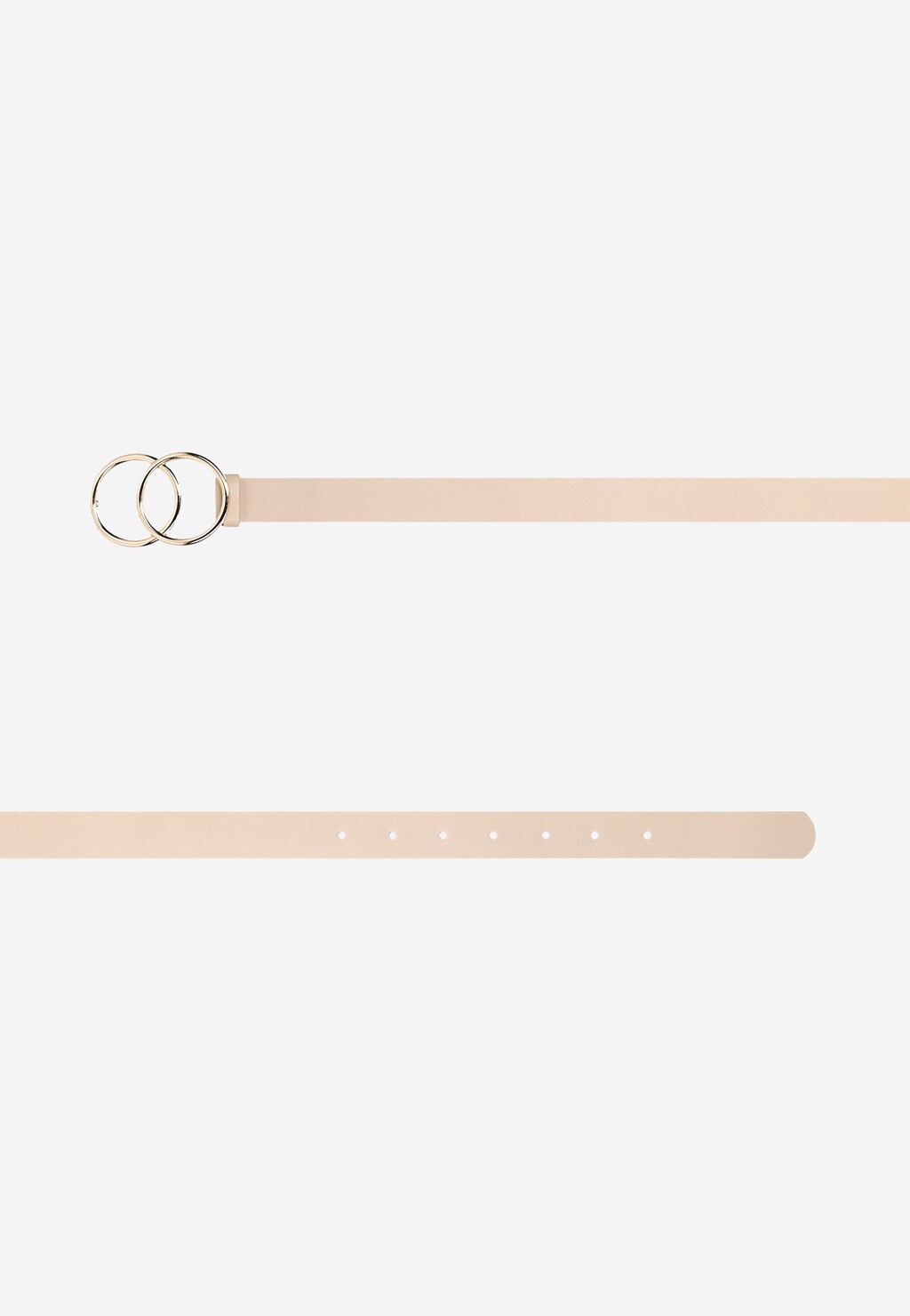 WJS beżowy pasek damski ze złotymi kółkami WJS91016-54 Widok 3