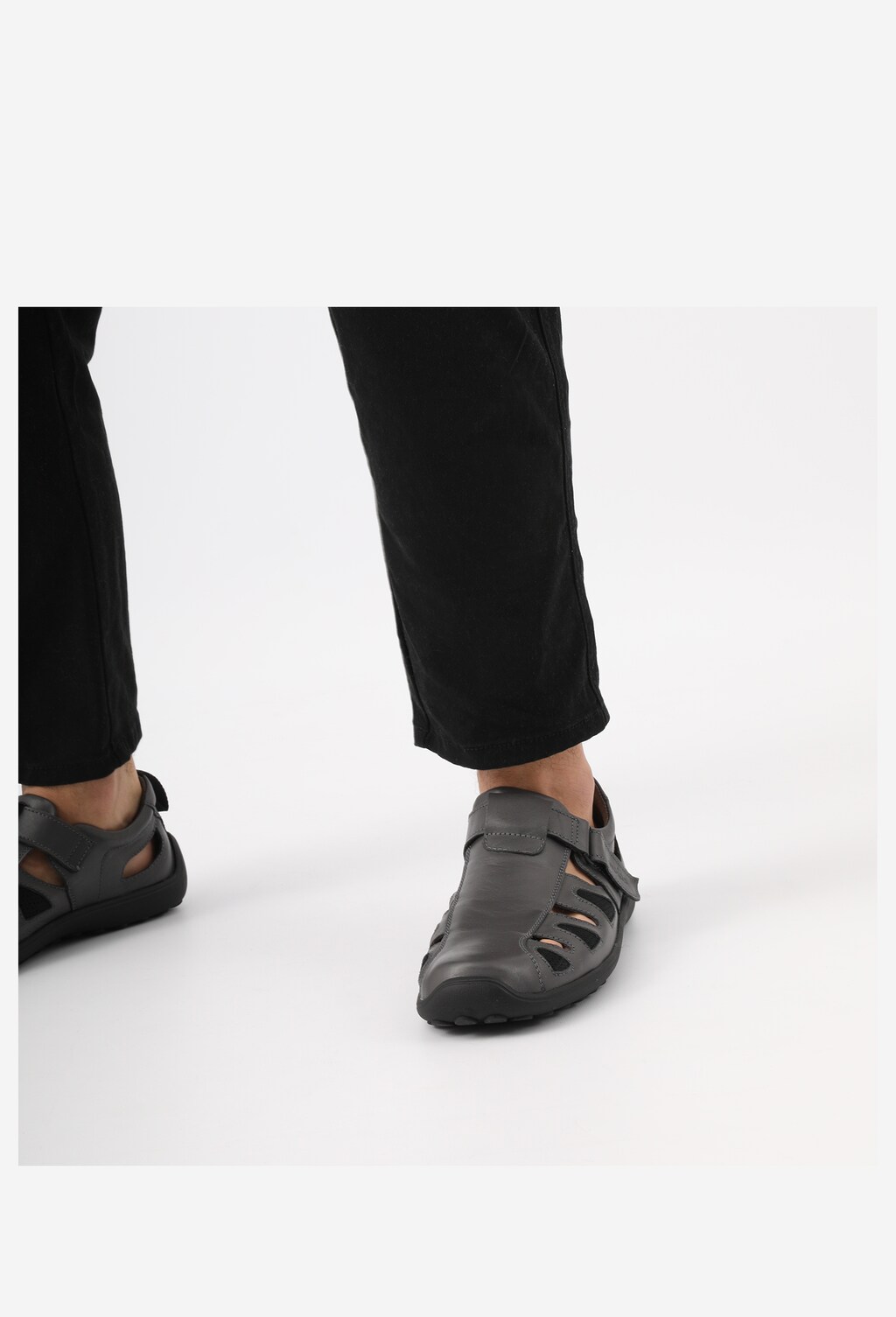 Popielate półbuty męskie w stylu casual 2156-50 Widok 7