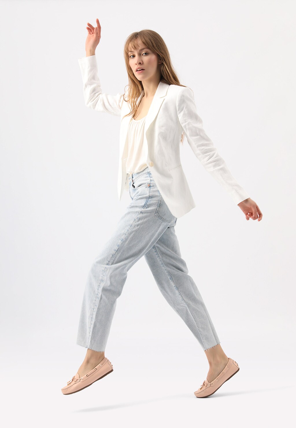 Mokasíny dámske z kvalitnej lícovej kože rozjasnia Váš deň 46035-54 Widok 8