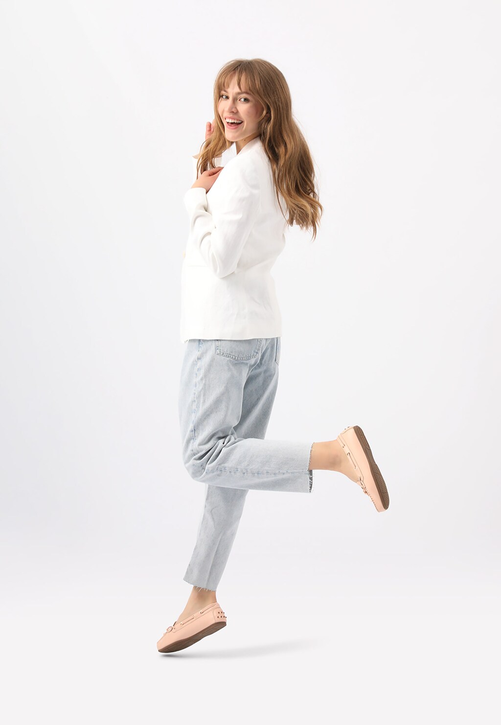 Mokasíny dámske z kvalitnej lícovej kože rozjasnia Váš deň 46035-54 Widok 1