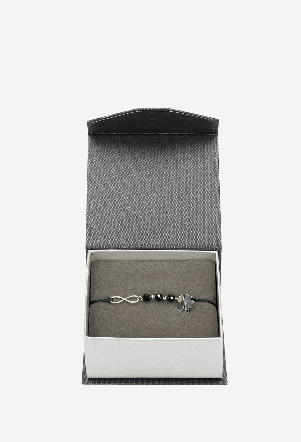 Bransoletka damska z elementami srebra i symbolem nieskończoności 98910-81 Widok 3