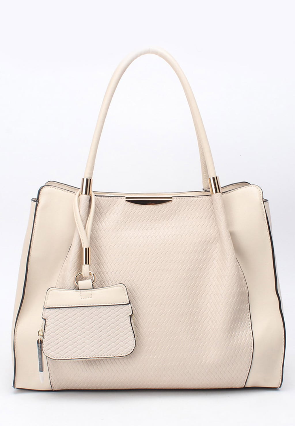 WJS beżowa torebka damska na krótkim pasku WJS76045-54 Widok 1