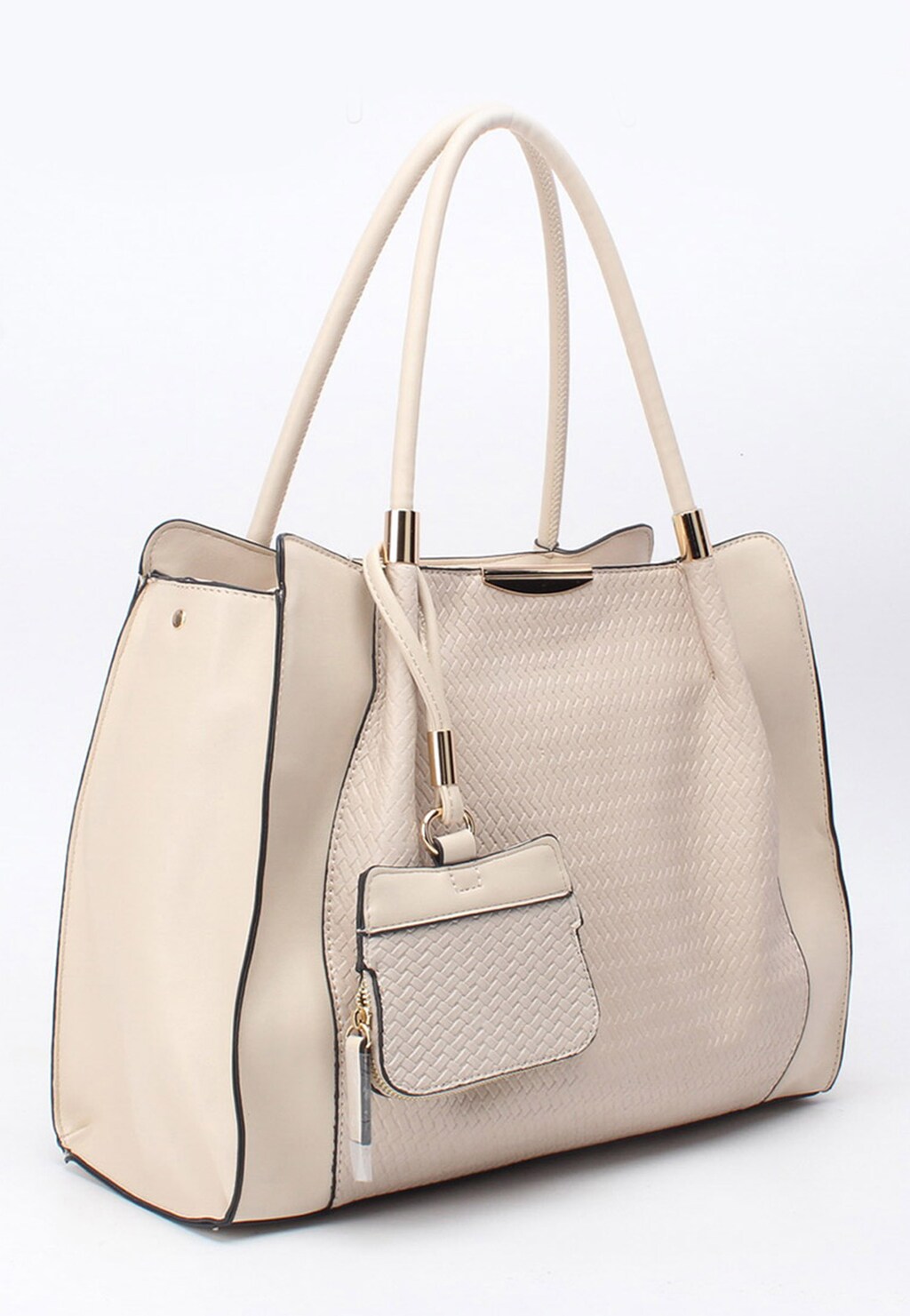 WJS beżowa torebka damska na krótkim pasku WJS76045-54 Widok 2