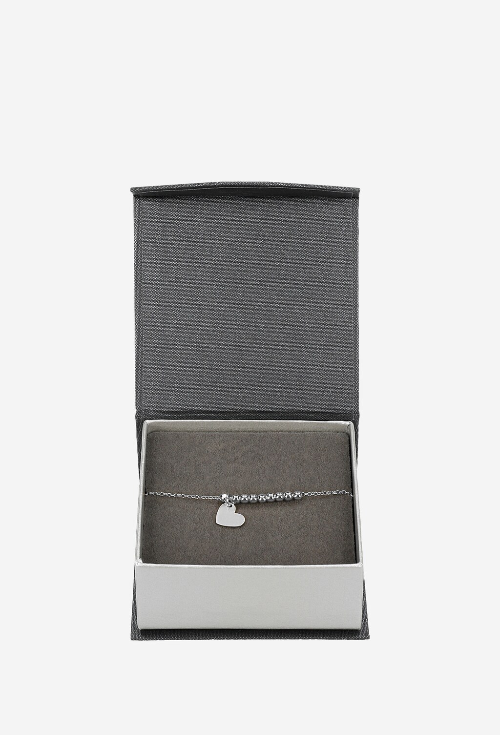 Srebrna bransoletka damska z serduszkiem 98906-80 Widok 3