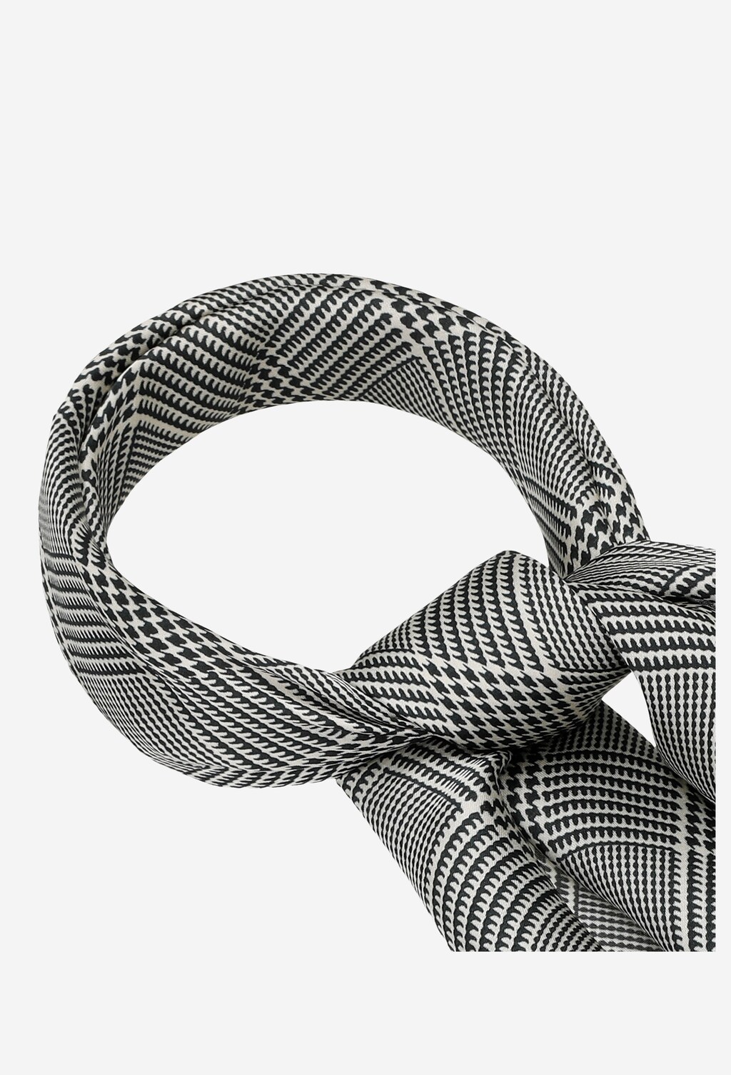 Czarno-biała apaszka damska 96007-11 Widok 2