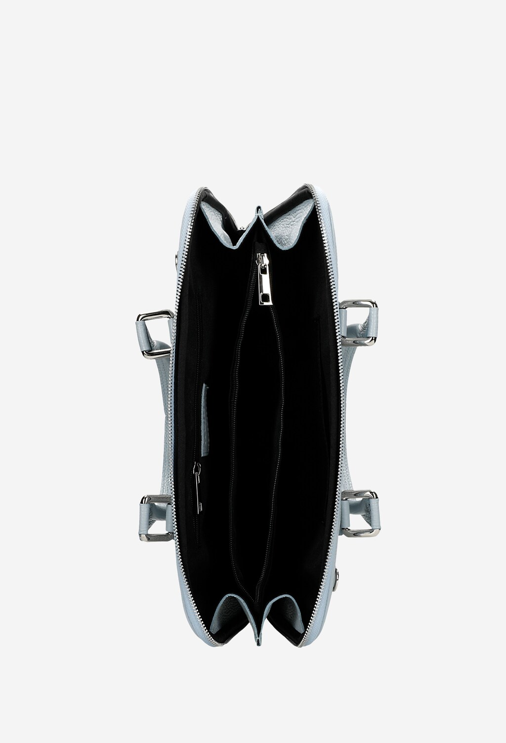 Duża klasyczna torba damska na laptopa 15,6 w kolorze niebieskim 80154-56 Widok 6