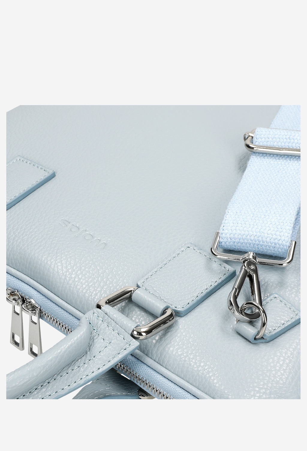 Duża klasyczna torba damska na laptopa 15,6 w kolorze niebieskim 80154-56 Widok 7