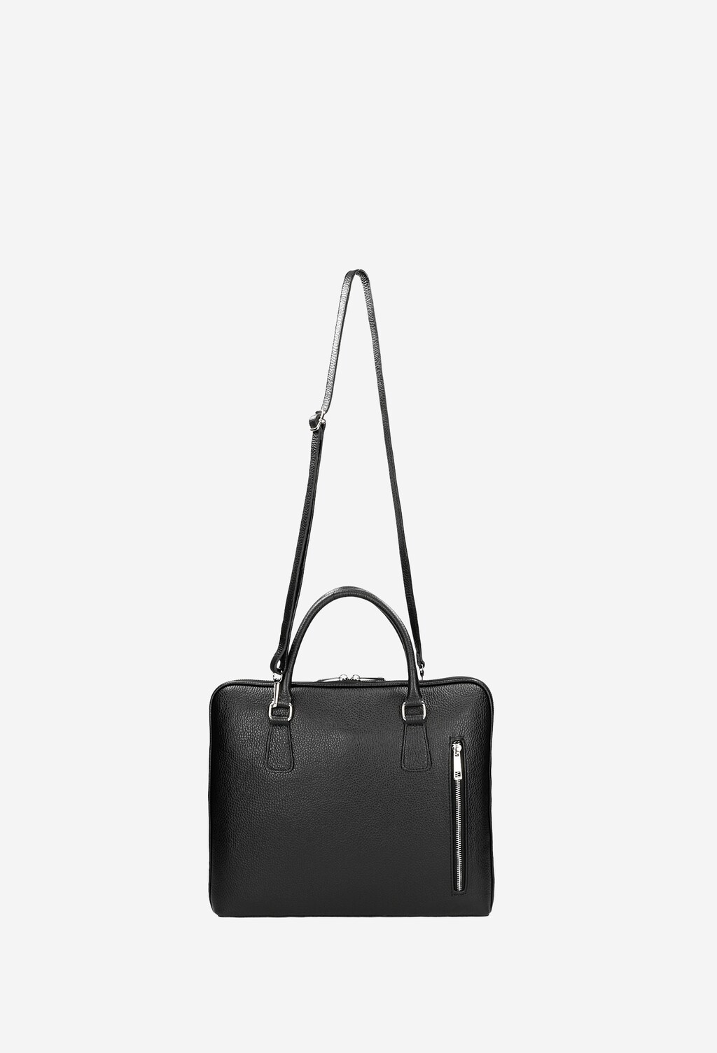 Czarna torba na laptopa ze skóry naturalnej 90009-51 Widok 4