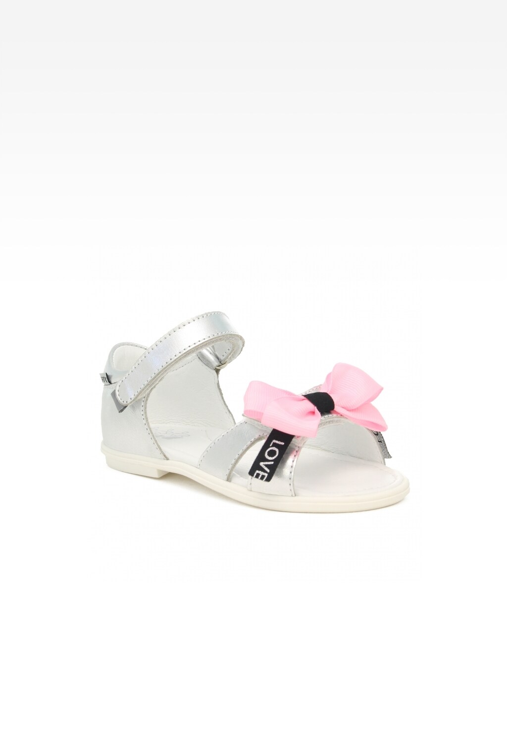 Sandały BARTEK 19041003, dla dziewcząt, srebrny Widok 2